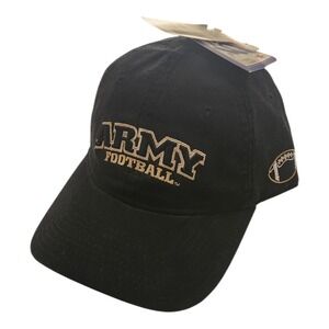 The Game Army Football Hat Black Gold Embroidered NCAA Adjustable Cap NWT